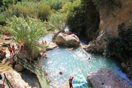 Zwemmen in L'Algar natuurreservaat